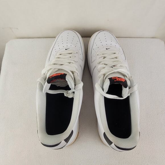 Nike Air Force One Low NBA LV8 white bright crimson sneakers Size 12.5 men